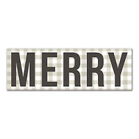 Plaid Merry Canvas Wall Art