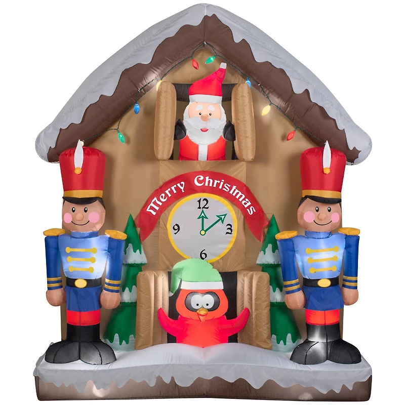 6.5ft. Airblown® Inflatable Christmas Animated Santa Clock