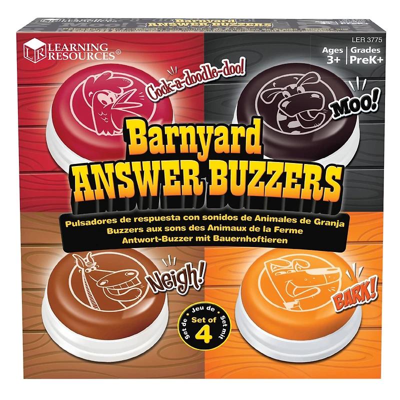 Learning Resources® Barnyard Answer Buzzers Set