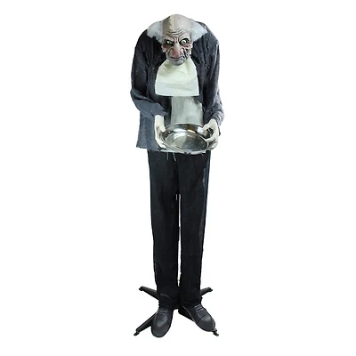5.5ft. LED Lighted Animated Butler with Sound Halloween Decoration