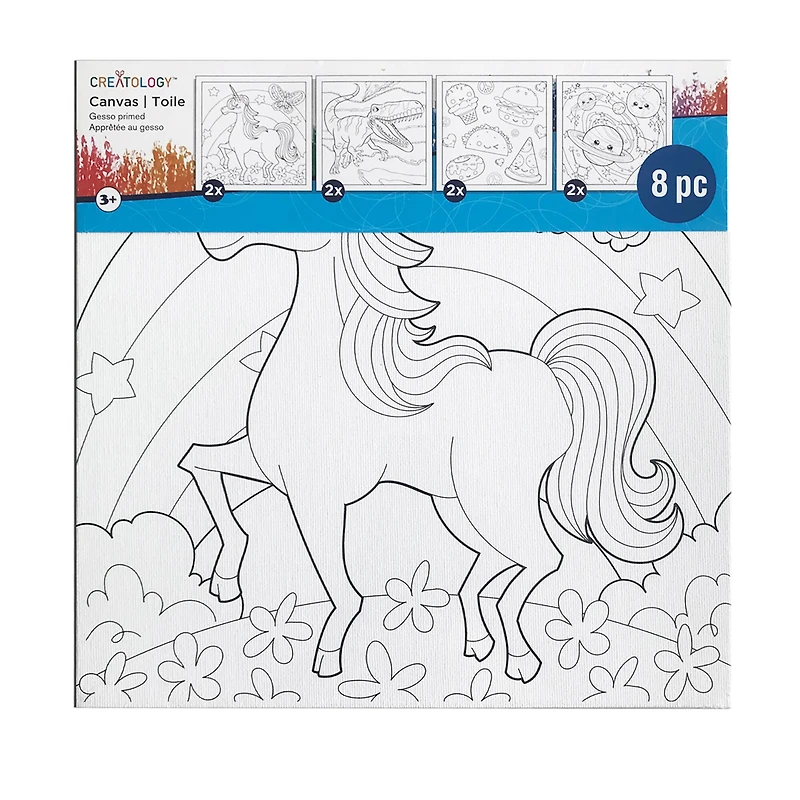 6 Packs: 8 ct. (48 total) 10" x 10" Pre-Printed Canvas Panels by Creatology™