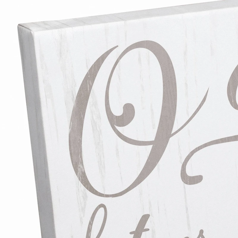 O Come Let Us Adore Him Owl Canvas Wall Art