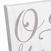 O Come Let Us Adore Him Owl Canvas Wall Art