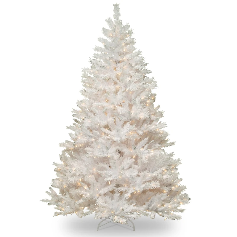 7ft. Pre-Lit Winchester White Pine Artificial Christmas Tree, Clear Lights