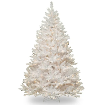 7ft. Pre-Lit Winchester White Pine Artificial Christmas Tree, Clear Lights