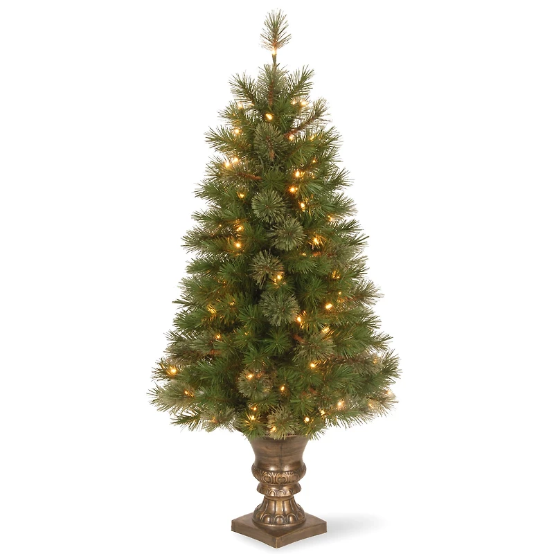 4ft. Prelit Atlanta Spruce Artificial Christmas Tree, Clear Lights