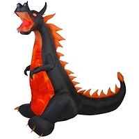 7ft. Airblown® Inflatable Halloween Fire & Ice Dragon With Flaming Mouth