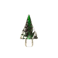 Glitzhome® 8" Table Décor Glass Christmas Tree
