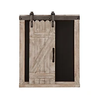 Glitzhome® 19.75" Farmhouse Wooden Chalkboard Barn Door