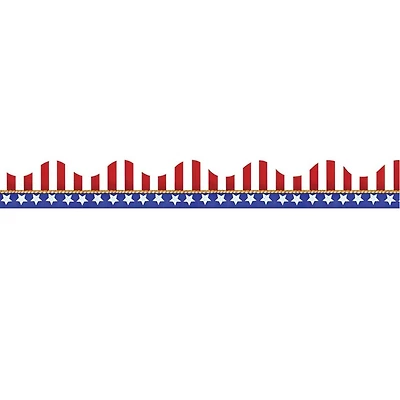Eureka® Deco Trim® American Flag Electoral Borders, 222ft.
