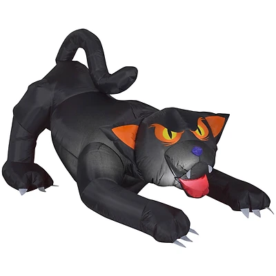 4ft. Airblown® Inflatable Halloween Evil Eyed Black Cat With Turning Head