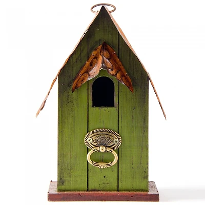 Glitzhome® Rustic Garden Distressed Wooden Birdhouse