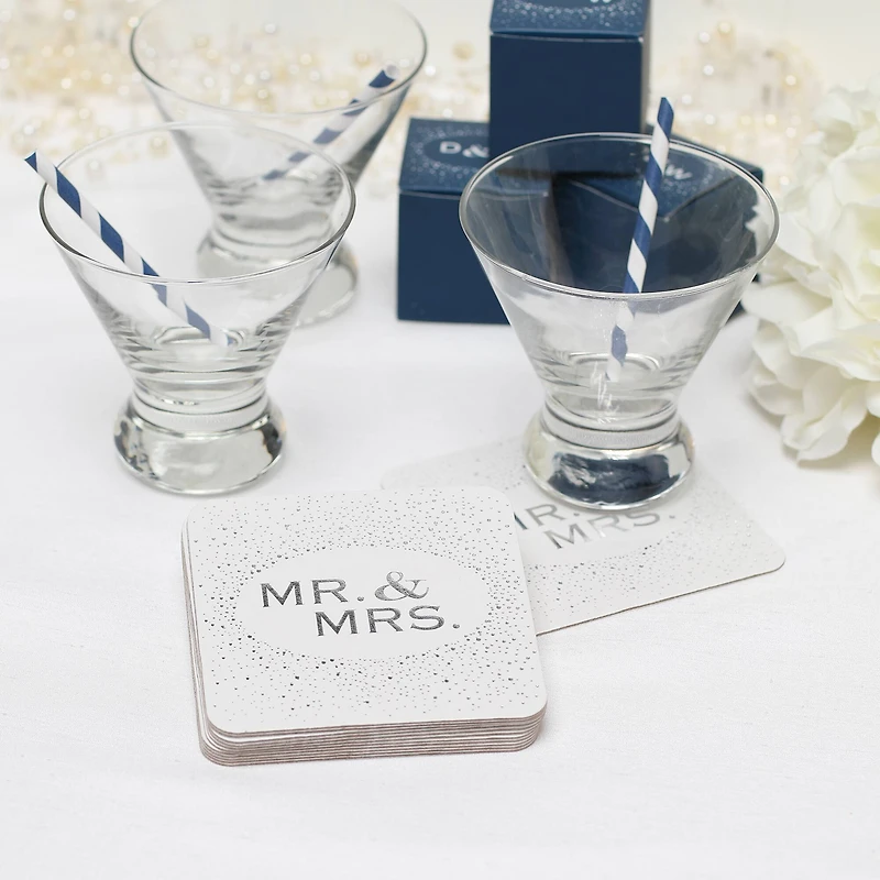 Hortense B. Hewitt Co.™ Silver Dot Coasters