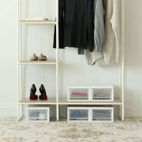 Iris® Clear Small Stacking Drawer, 4ct.