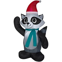 3.5ft. Airblown® Christmas Raccoon