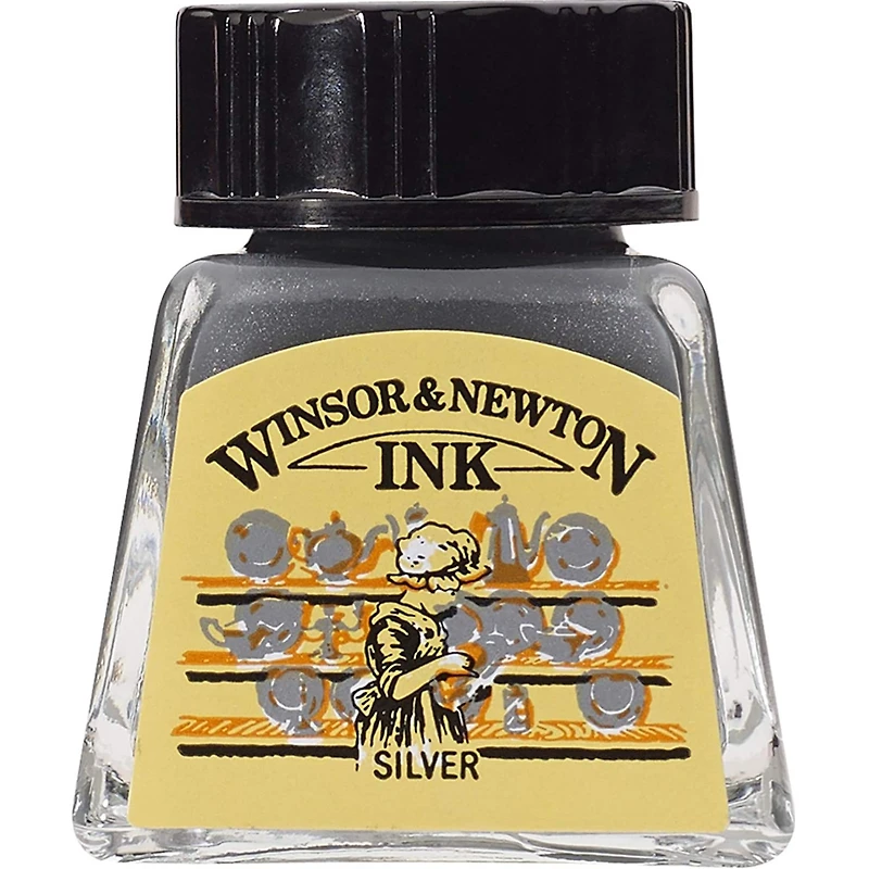 Winsor & Newton® Silver Drawing Ink, 30mL