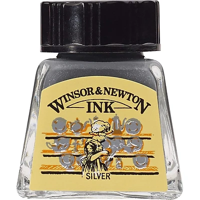 Winsor & Newton® Silver Drawing Ink, 30mL