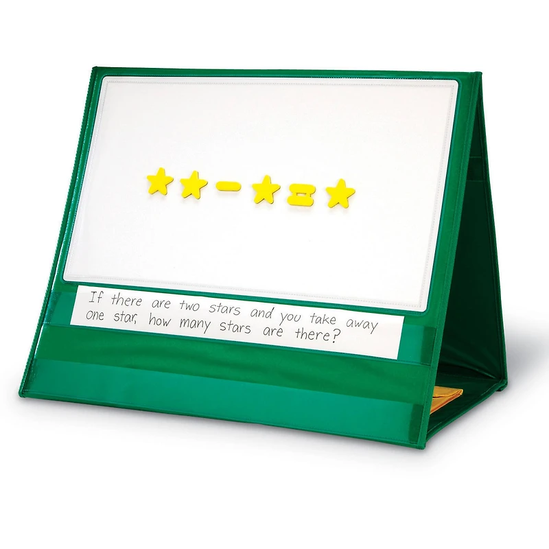 Write-On/Wipe-Off Magnetic Demonstration Tabletop Pocket Chart