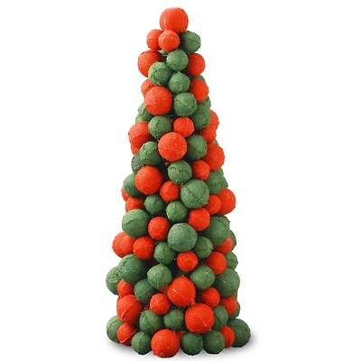 24" Unlit Burlap Tower with Pot Pack Artificial Christmas Tree