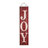 Glitzhome® 42" Joy Christmas Wooden Porch Sign