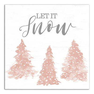 Let It Snow Canvas Wall Art