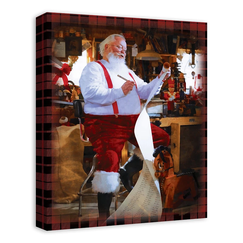 Santa's Workshop Canvas Wall Art