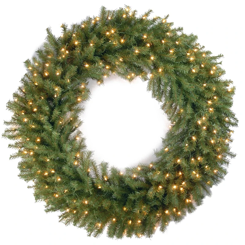 48" Norwood Fir Wreath With Clear Lights