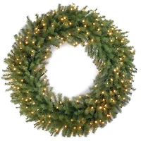 48" Norwood Fir Wreath With Clear Lights