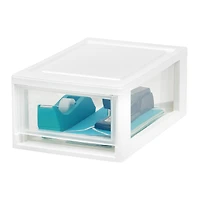 Iris® Clear Small Stacking Drawer, 4ct.