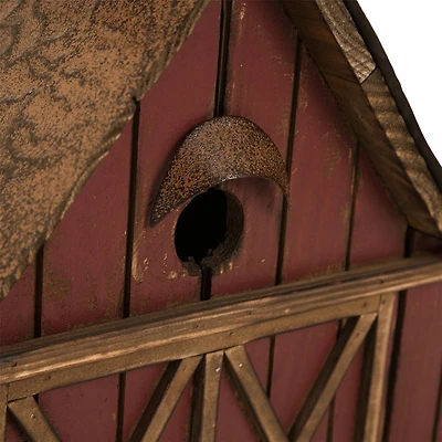 Glitzhome® 20.67" Extra-Large Rustic Wood Barn Birdhouse