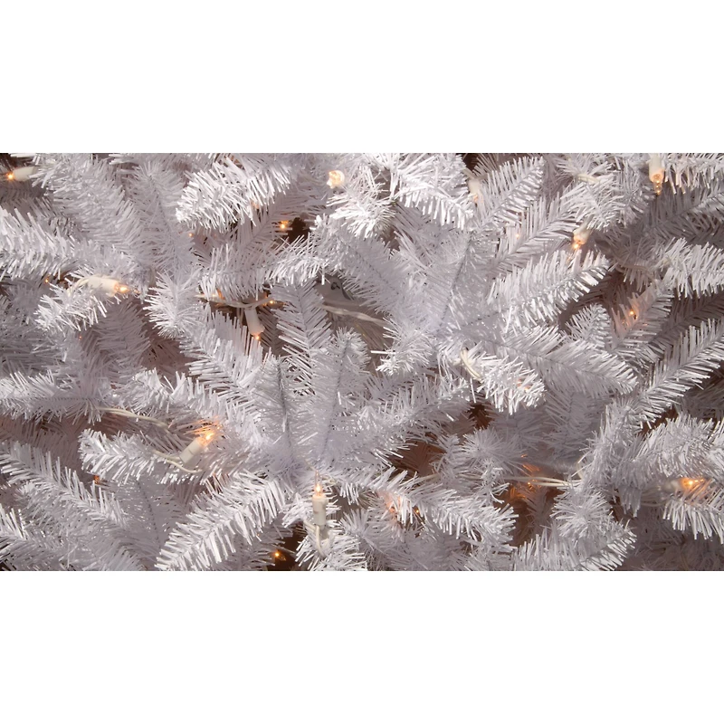 4.5ft. Pre-Lit Kingswood® White Fir Pencil Artificial Christmas Tree, Clear Lights