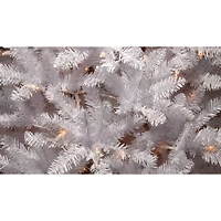 4.5ft. Pre-Lit Kingswood® White Fir Pencil Artificial Christmas Tree, Clear Lights
