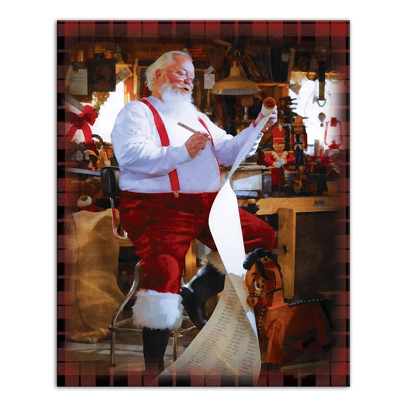 Santa's Workshop Canvas Wall Art