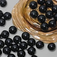 60ct Shiny Jet Black Shatterproof Ball Ornaments
