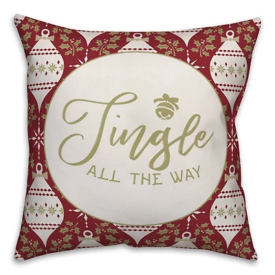 Designs Direct Jingle All The Way 18x18 Throw Pillow