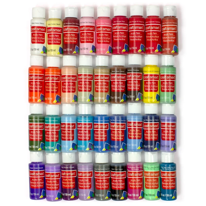 6 Pack: 36 ct. (216 total) Acrylic Paint Value Set by Craft Smart®