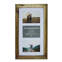 3 Opening 5" x 7" Walnut Collage Frame with Mat by Studio Décor®