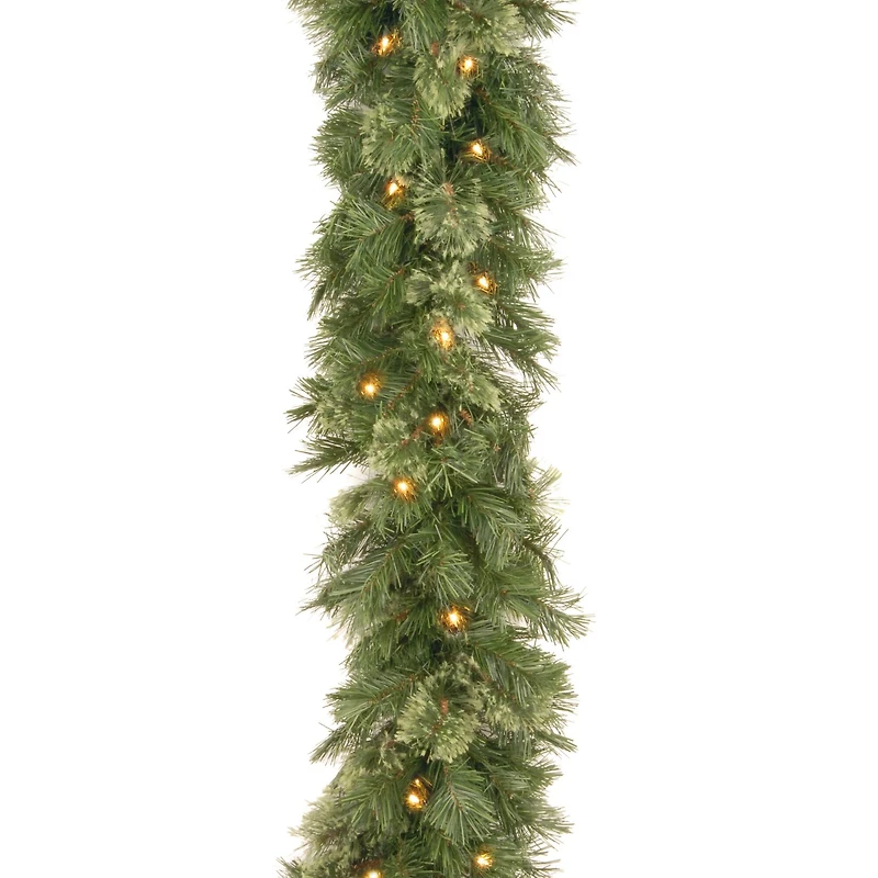 9' x 10" Pre-lit Wispy Willow Artificial Christmas Garland with 50 Clear Lights