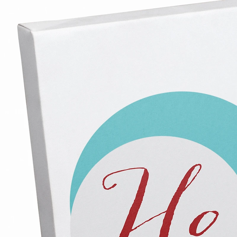 Midcentury Modern Ho Ho Ho Canvas Wall Art