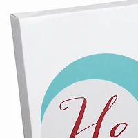 Midcentury Modern Ho Ho Ho Canvas Wall Art