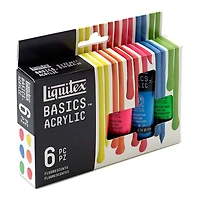 12 Packs: 6 ct. (72 total) Liquitex® Basics™ Fluorescents Acrylic Paint Set