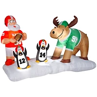 4ft. Airblown® Inflatable Christmas Football Scene