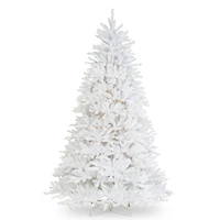 6.5ft. Pre-Lit Dunhill® White Fir Artificial Christmas Tree, Clear Lights