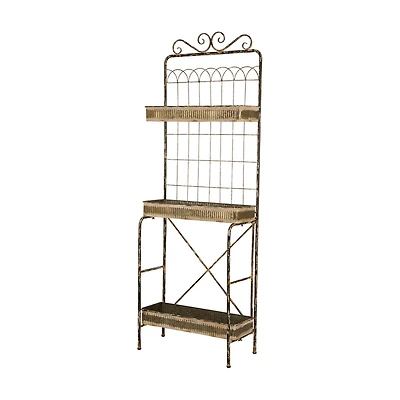 Glitzhome® 68" Farmhouse Metal Planter Stand