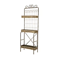 Glitzhome® 68" Farmhouse Metal Planter Stand