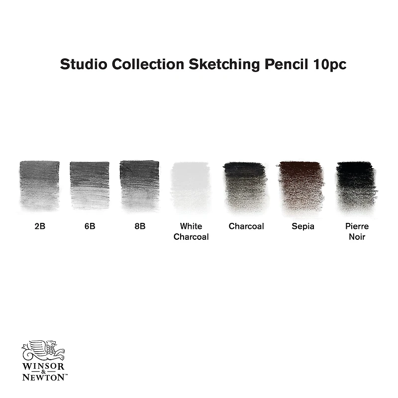 Winsor & Newton™ Studio Collection™ Sketching Pencil 10pc Tin Set