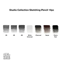 Winsor & Newton™ Studio Collection™ Sketching Pencil 10pc Tin Set