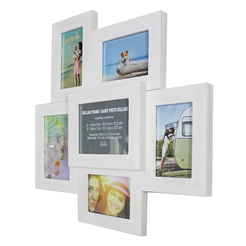 6 Opening White Collage Frame by Studio Décor®