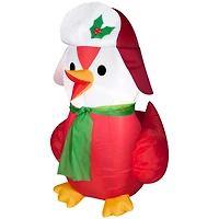3.5ft. Airblown® Inflatable Christmas Red Bird Wearing Hat & Scarf