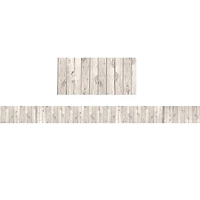 Teacher Created Resources Shabby Chic White Wood Print Borders, 210ft.